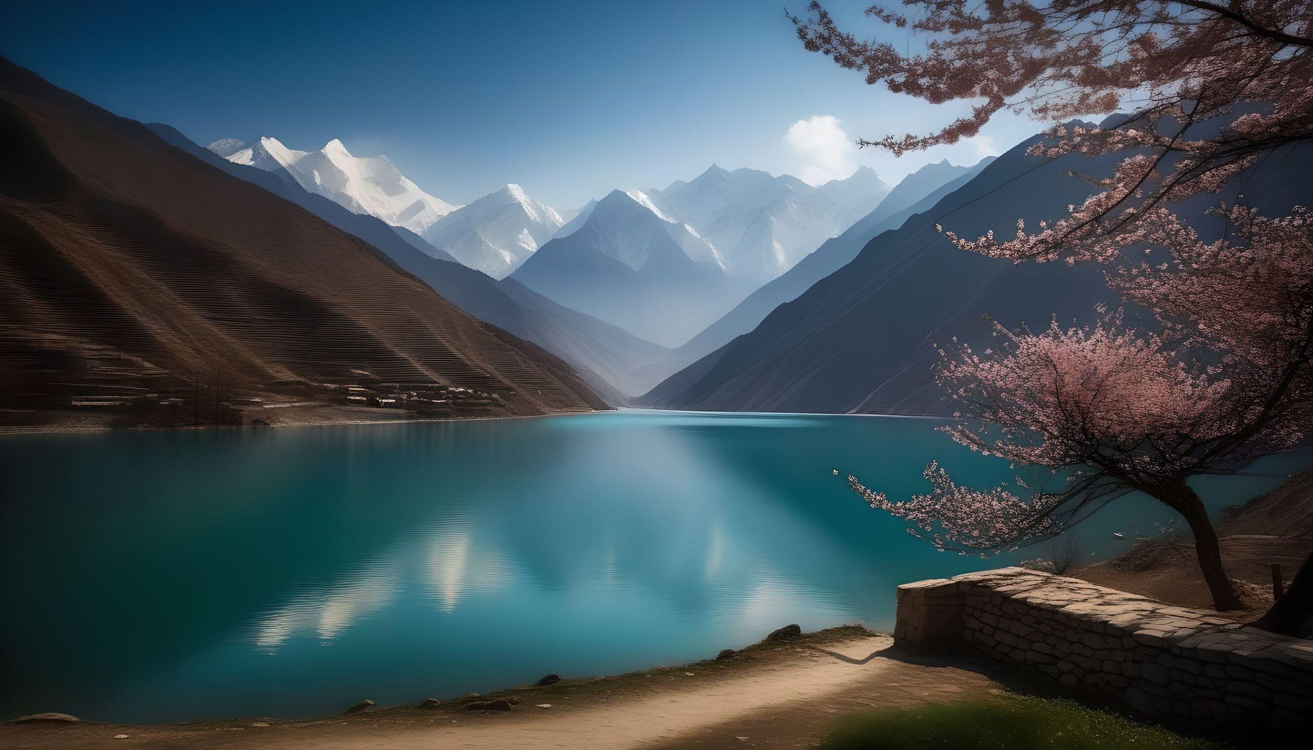 Vue de l’Himalaya générée par IA