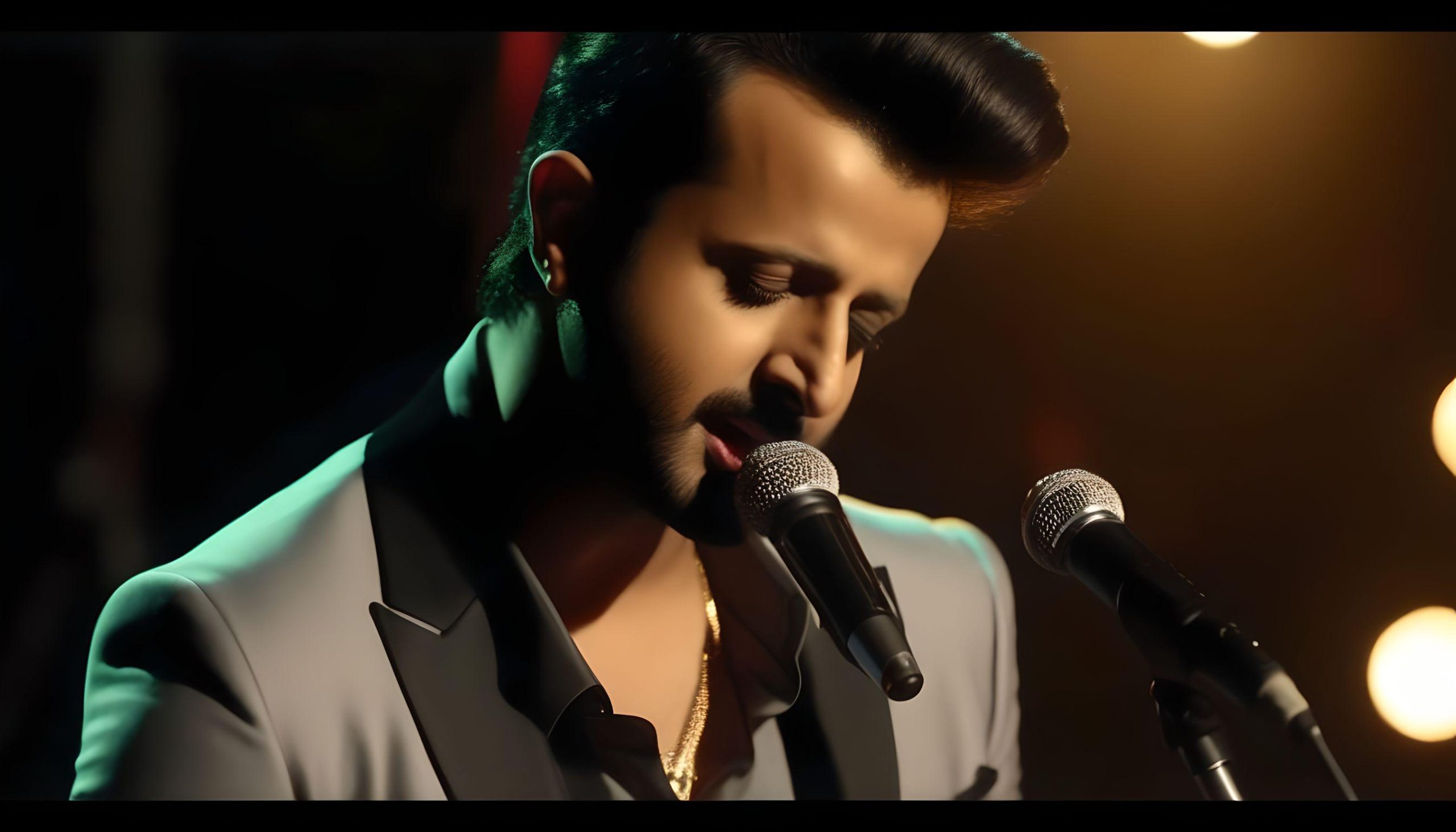 Atif Aslam, image générée par IA
