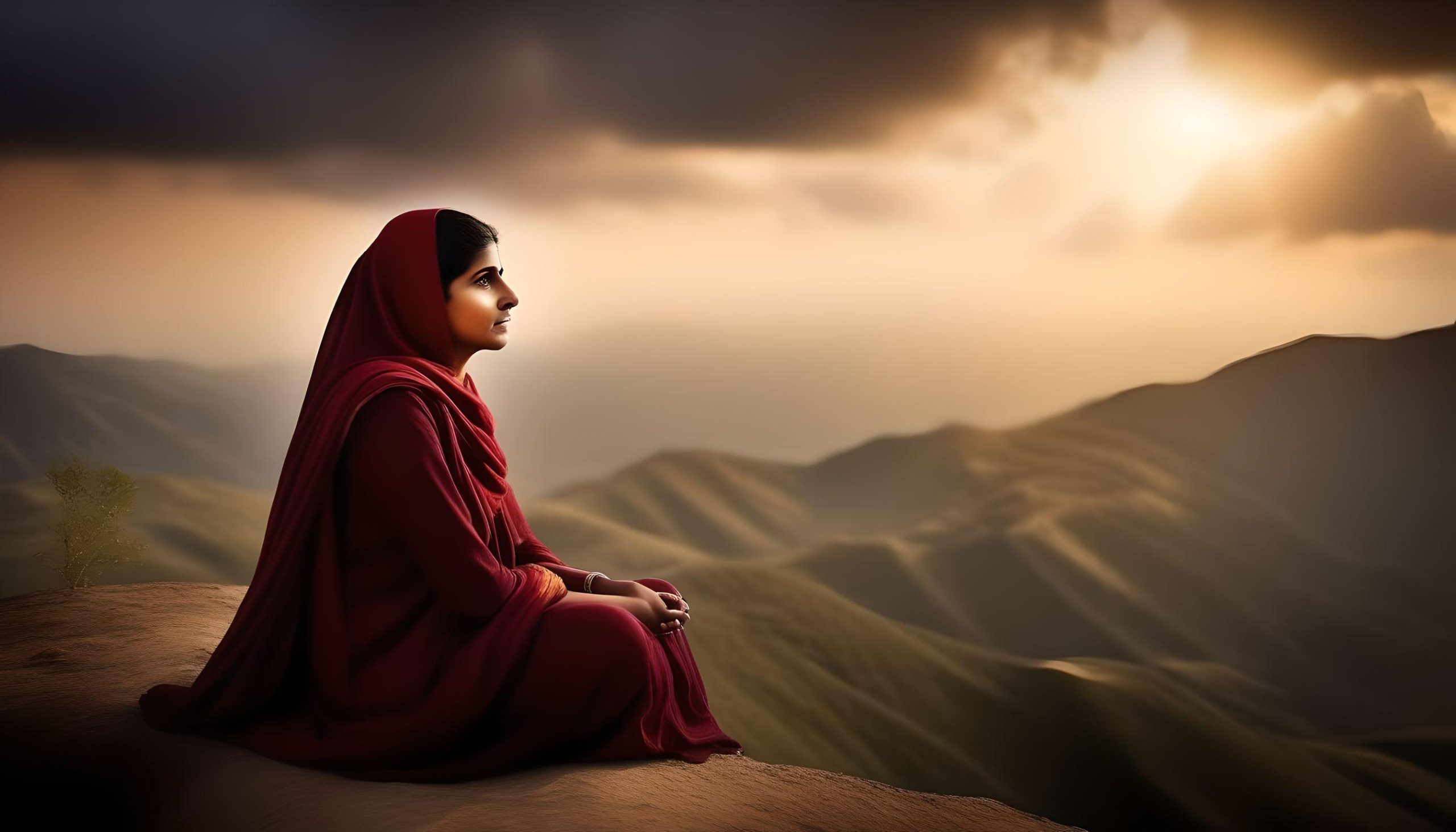 Malala Yousafzai, image générée par IA